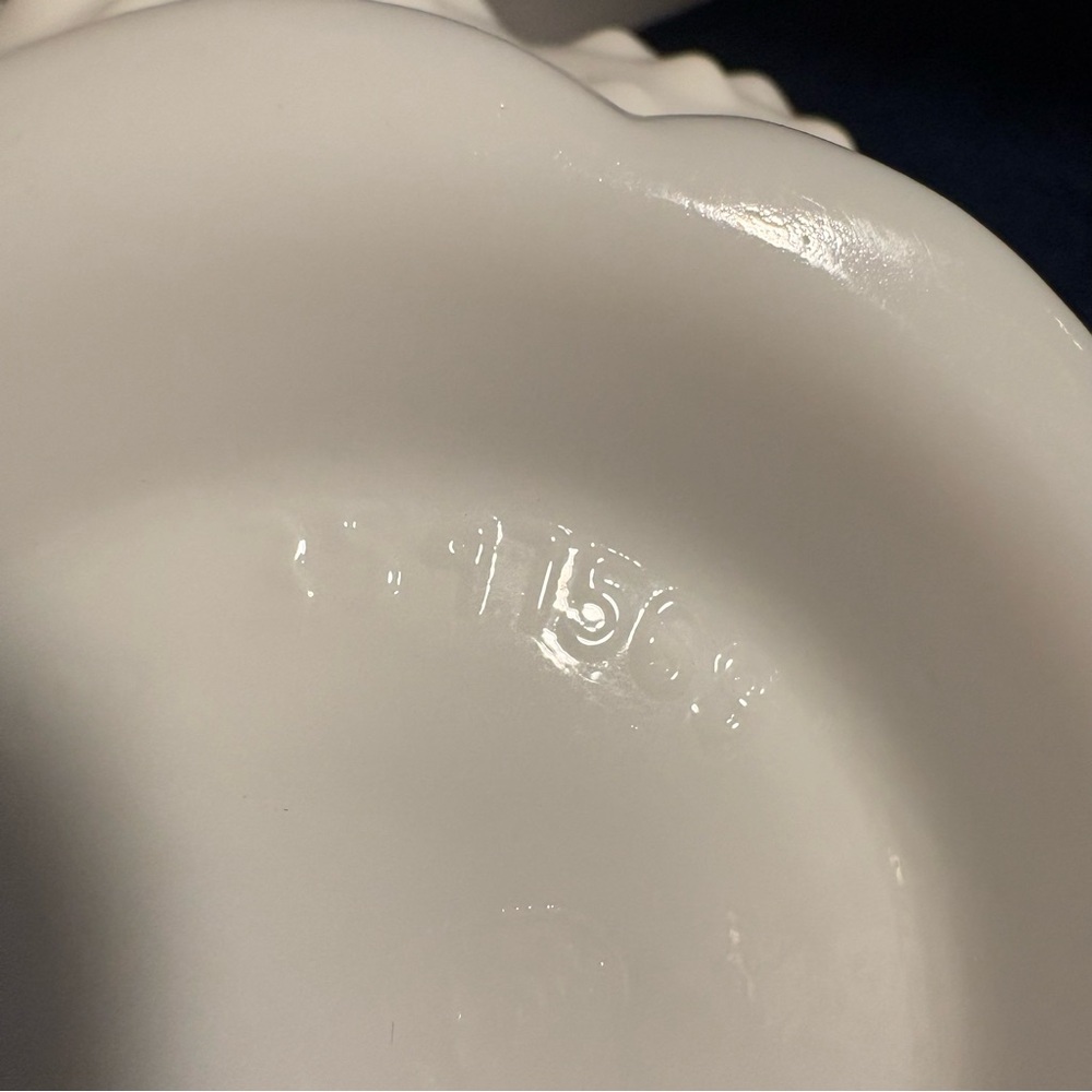 Fenton Hobnail Milk Glass Foot Taper Candle Stick Holder Centerpiece Cottagecore - Picture 5 of 8